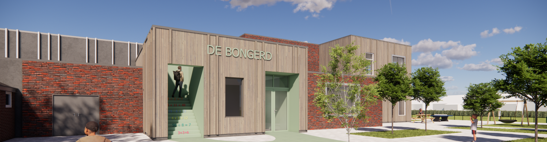 Uitbreiding basisschool MFA Terwolde gemeente Voorst, ontworpen door Factor Architecten